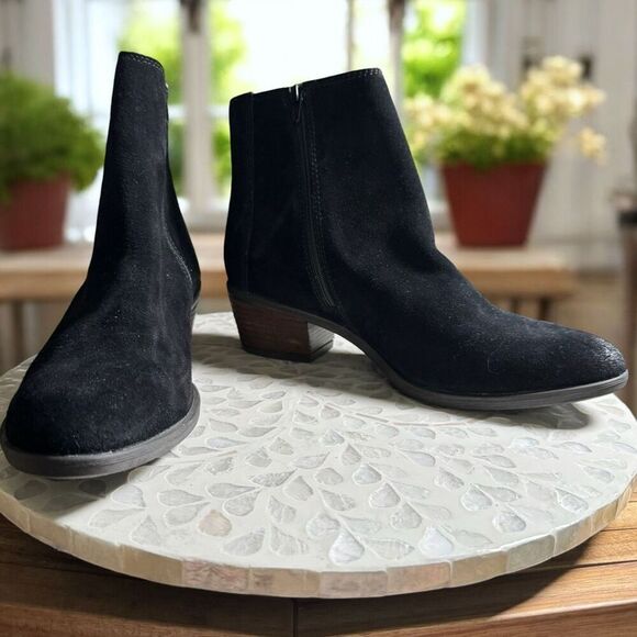 Josef Seibel $180 Daphne 44 Black Suede Ankle Boots Womens EU 42 / US 11 – New - Picture 4 of 11